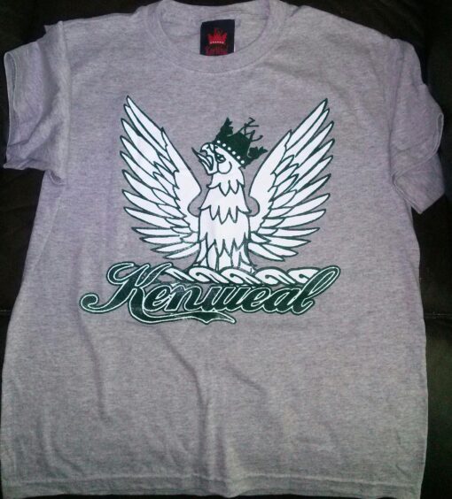 KenWeal Symbol T-shirt Athletic Heather Forest Green White Children